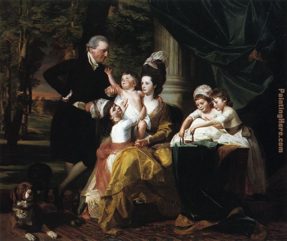 Sir William Pepperrell and Family painting - John Singleton Copley Sir William Pepperrell and Family art painting